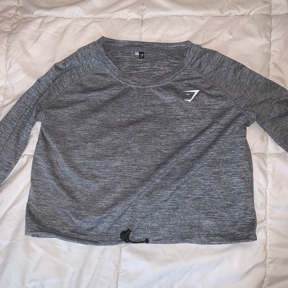 (SOLD) Gymshark Drawcord Crop Top - Picture 6 of 8